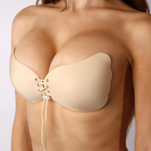 Silicone Push-Up Backless Strapless Invisible Bra – Slim Wallet Company