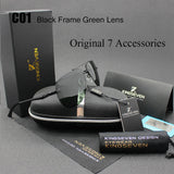 Aluminum Retro Aviator Polarized Sunglasses - Slim Wallet Company