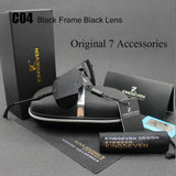 Aluminum Retro Aviator Polarized Sunglasses - Slim Wallet Company