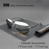 Aluminum Retro Aviator Polarized Sunglasses - Slim Wallet Company