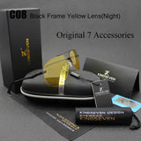 Aluminum Retro Aviator Polarized Sunglasses - Slim Wallet Company