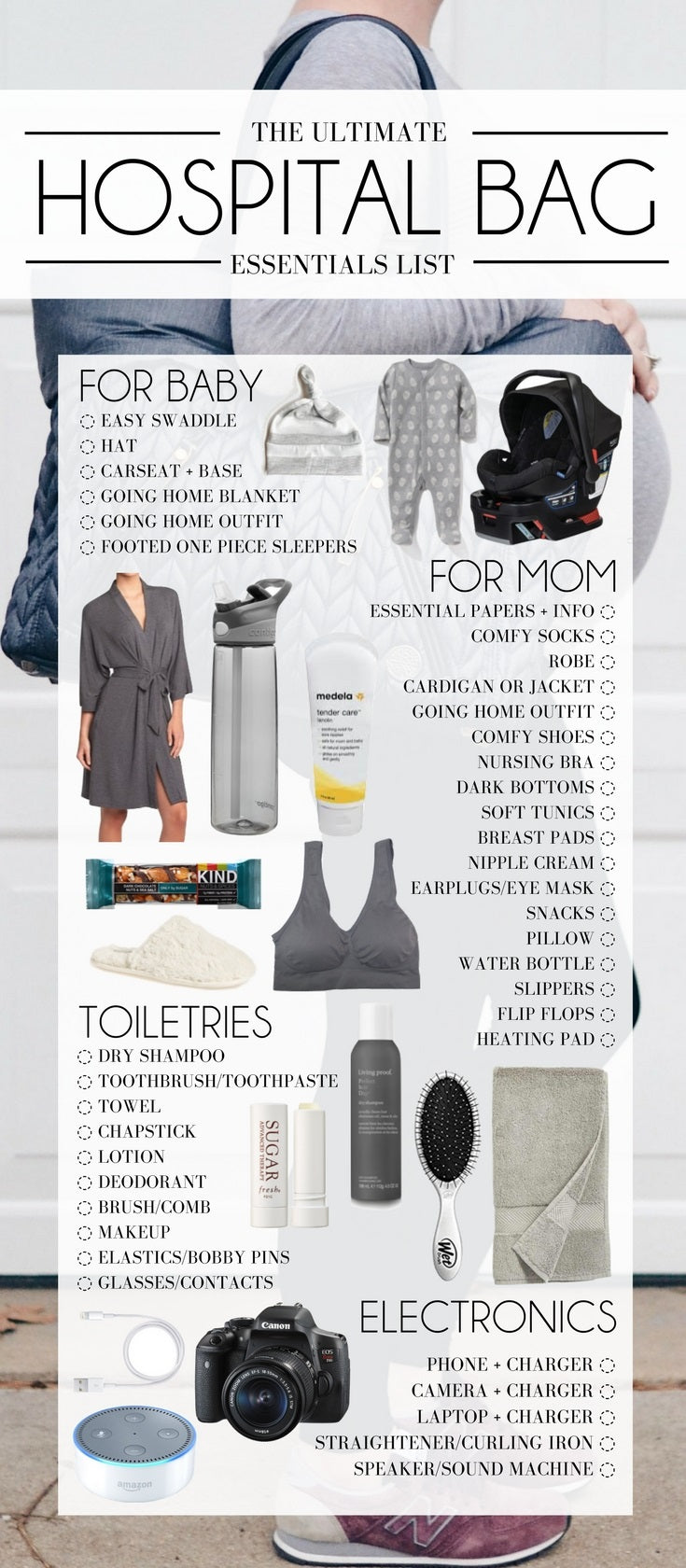 WHAT TO PACK IN YOUR HOSPITAL BAG: THE ULTIMATE HOSPITAL BAG CHECKLIST
