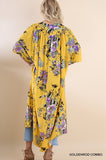 Tropical Belle Floral Kimono Cardigan Coverup - Slim Wallet Company