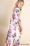 Tropical Belle Floral Kimono Cardigan Coverup - Slim Wallet Company