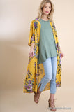 Tropical Belle Floral Kimono Cardigan Coverup - Slim Wallet Company