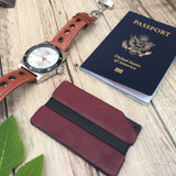 Red Leather Aluminum Metal Wallet - Slim Wallet Company