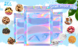 100 Pieces Resealable Smell Proof Bags Foil Pouch Bag Flat Ziplock Bag for Party Favor Food Storage (Green, 4 x 6 Inch)