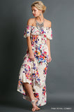 SunChild Boho Floral Off Shoulder Maxi Dress - Slim Wallet Company