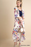 Tropical Belle Floral Kimono Cardigan Coverup - Slim Wallet Company