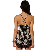 Women Floral Lace Chiffon Bodycon Jumpsuit Party Romper Dress - Slim Wallet Company