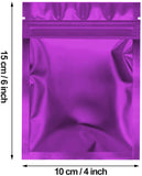 100 Pieces Resealable Smell Proof Bags Foil Pouch Bag Flat Ziplock Bag for Party Favor Food Storage (Green, 4 x 6 Inch)