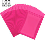 100 Pieces Resealable Smell Proof Bags Foil Pouch Bag Flat Ziplock Bag for Party Favor Food Storage (Green, 4 x 6 Inch)