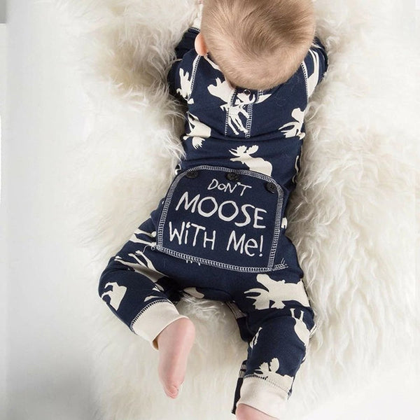 Don't Moose With Me Baby Romper - Slim Wallet Company