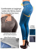 Blue Jean style Leggings - Slim Wallet Company