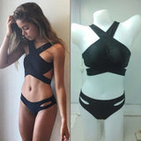 Black wrap swimsuit - Slim Wallet Company