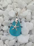 Turquoise Sea Glass Necklace - Slim Wallet Company