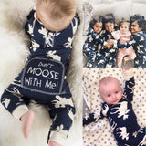 Don't Moose With Me Baby Romper - Slim Wallet Company