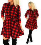 Checkered A-Line Romper - Slim Wallet Company