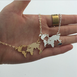 World Map Necklace $19.00 - Slim Wallet Company
