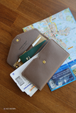 All-in-One Leather Travel Pop Clutch (Genuine Leather version) - Slim Wallet Company