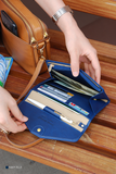 All-in-One Leather Travel Pop Clutch (Genuine Leather version) - Slim Wallet Company