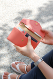 Personalized All-in-One Leather Travel Pop Clutch (Genuine Leather version) - Slim Wallet Company
