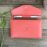 Personalized All-in-One Leather Travel Pop Clutch (Genuine Leather version) - Slim Wallet Company