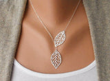 Filigree Leaf Necklace - Slim Wallet Company