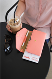 Personalized All-in-One Leather Travel Pop Clutch (Genuine Leather version) - Slim Wallet Company