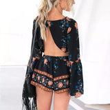 Backless Two Piece Romper - Slim Wallet Company