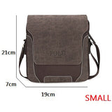 2016 New Mens POLO bag top oxford+soft leather men messenger bag leisure bag men's briefcase fashion men's shoulder business bag - Slim Wallet Company