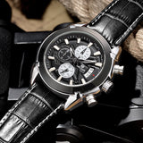 Black Tie Chronograph Watch - Slim Wallet Company