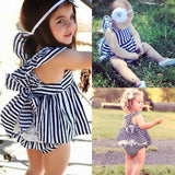 Fashion Baby - Striped Backless Summer Outfit - Slim Wallet Company