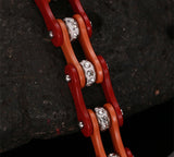 New Cool Mix Color Biker Chain Bracelet Stainless Steel Biker Chain Bracelet - Slim Wallet Company