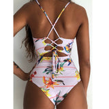 Beach Flower Laceback Monokini