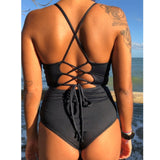 Beach Flower Laceback Monokini