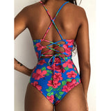 Beach Flower Laceback Monokini