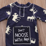 Don't Moose With Me Baby Romper - Slim Wallet Company