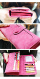 Retro Matte Suede - Women's Wallet Clutch - Slim Wallet Company