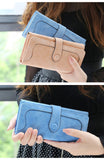 Retro Matte Suede - Women's Wallet Clutch - Slim Wallet Company