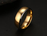 Pure Gold Plated Tungsten Carbide Ring - Slim Wallet Company