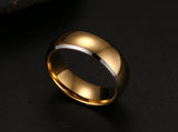 Pure Gold Plated Tungsten Carbide Ring - Slim Wallet Company