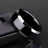 Black Titanium Ring - Slim Wallet Company