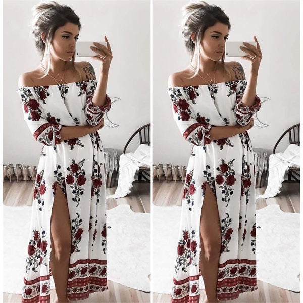 Boho Life Off Shoulder Maxi - Slim Wallet Company