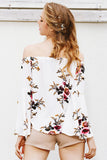 Off shoulder chiffon blouse shirt - Slim Wallet Company