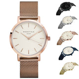 ROSEFIELD Watch Golden Genuine Leather - Slim Wallet Company