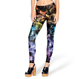 Graphic Color Pop Leggings - Slim Wallet Company