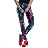 Graphic Color Pop Leggings - Slim Wallet Company