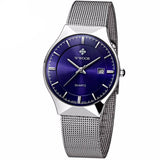 Ultra Thin Stainless Steel Mesh Wristwatch - Slim Wallet Company