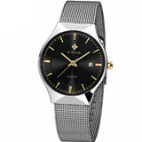 Ultra Thin Stainless Steel Mesh Wristwatch - Slim Wallet Company